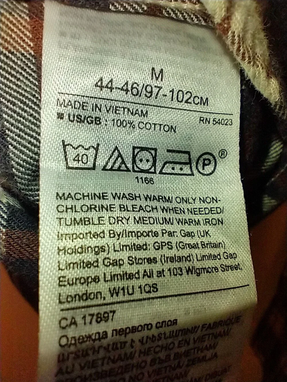 Banana Republic Luxe Untucked Slim Fit Plaid Long Sleeve Button Up Shirt Men's M